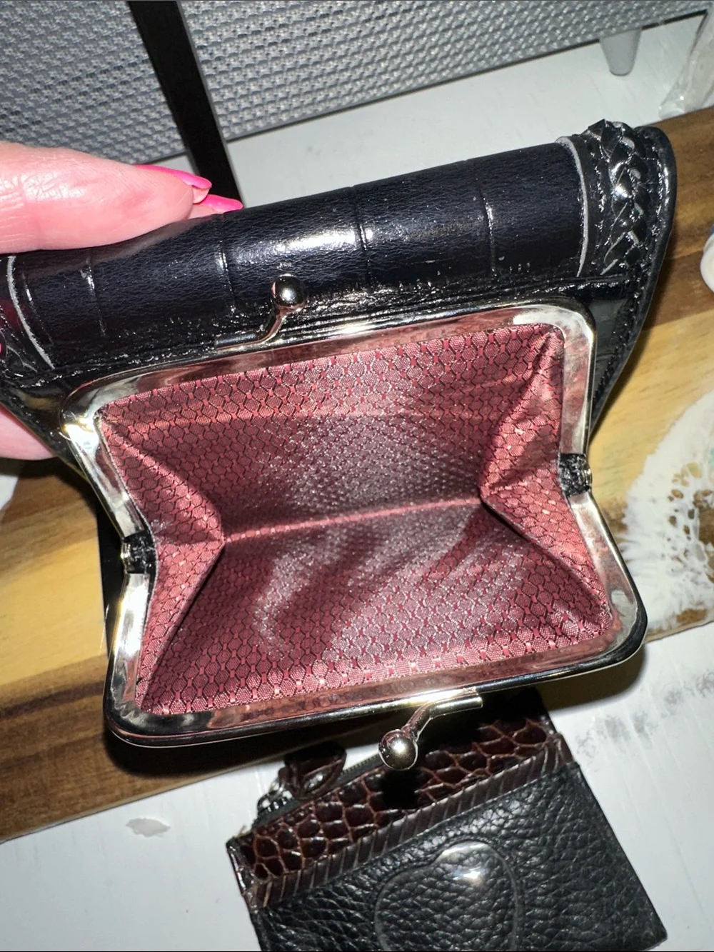 Brighton Black Leather wallet and Card Holder.